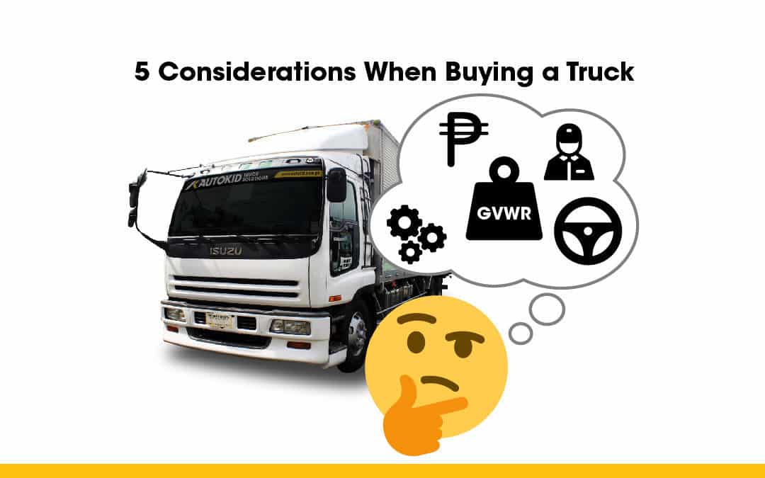 5 Considerations When Buying a Truck