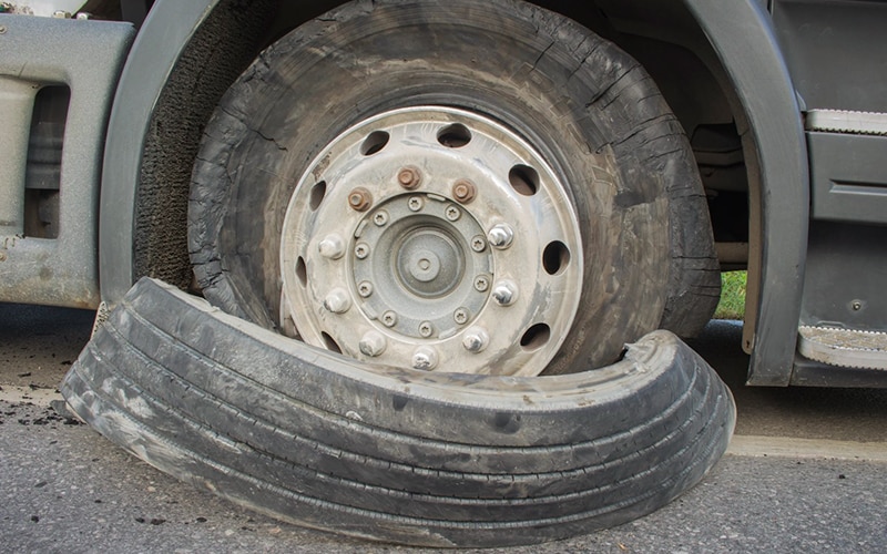 What is a tire blowout?