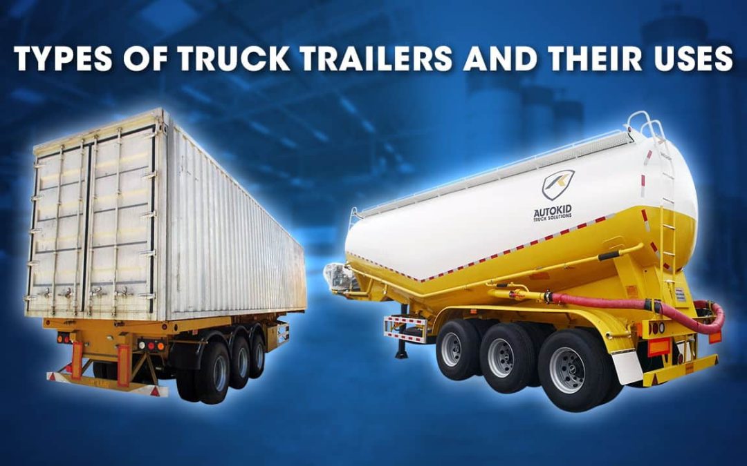 A semi-trailer truck can be equipped with any type of truck trailer depending on the needs of an enterprise.