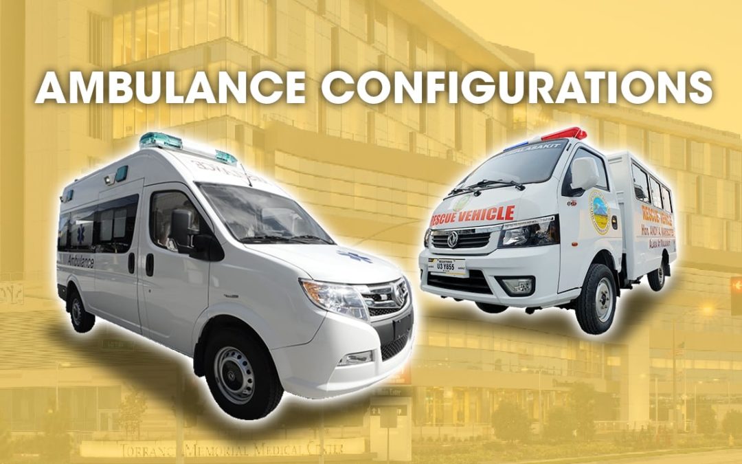 Ambulances are grouped based on vehicle type and configuration modified for a specific purpose and situation in mind.