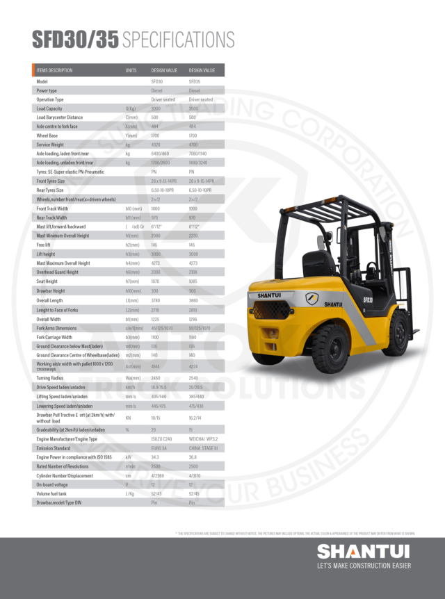 Shantui SFD 30-35 Forklift | 